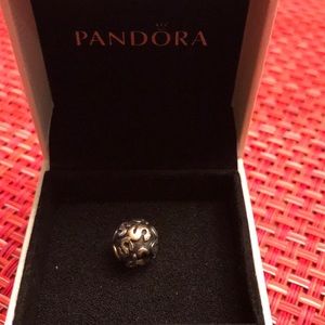 Authentic Silver and Gold PANDORA. letter “S”